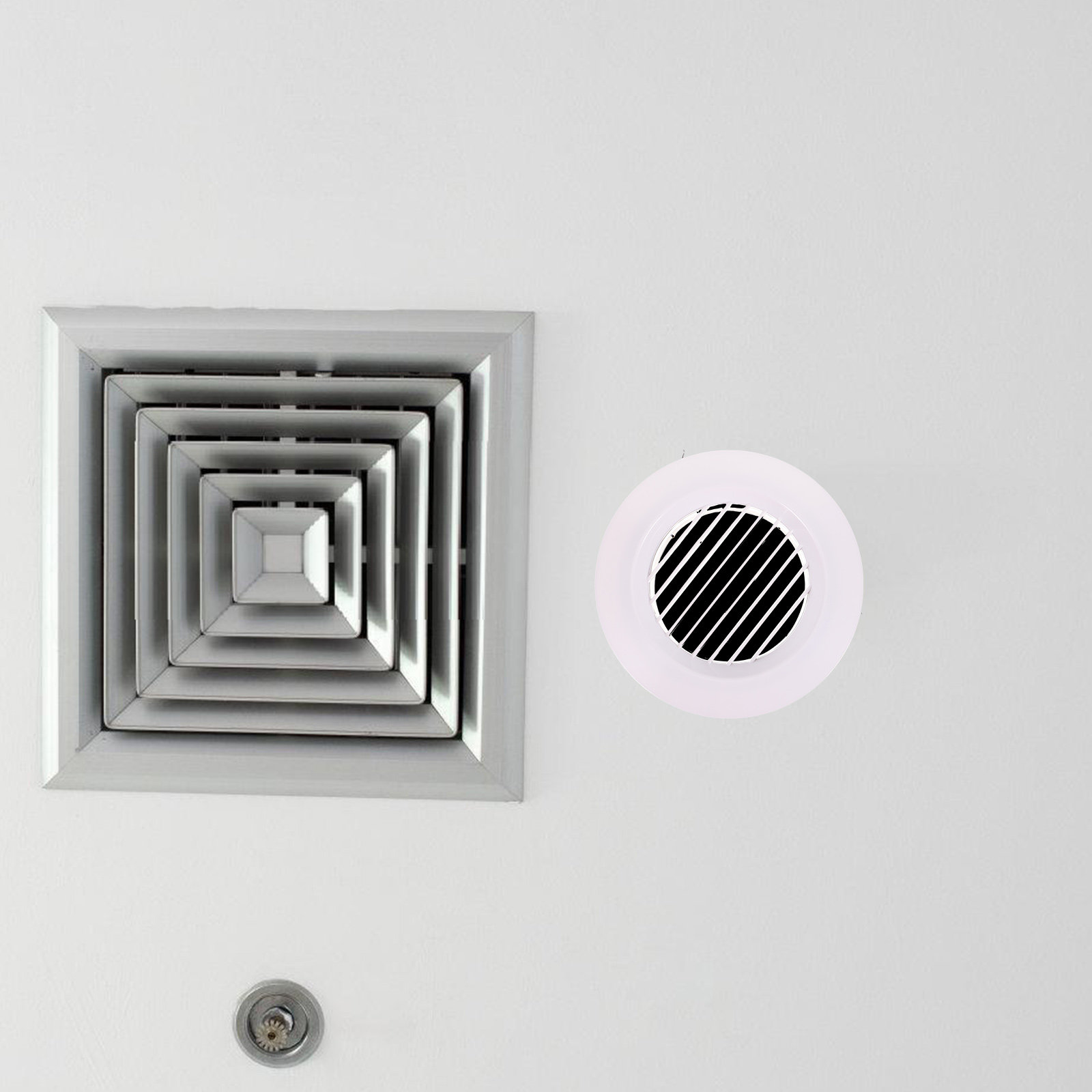 Home Bathroom Vent Fans - أغطية فتحات تهوية دائرية 100 مم،