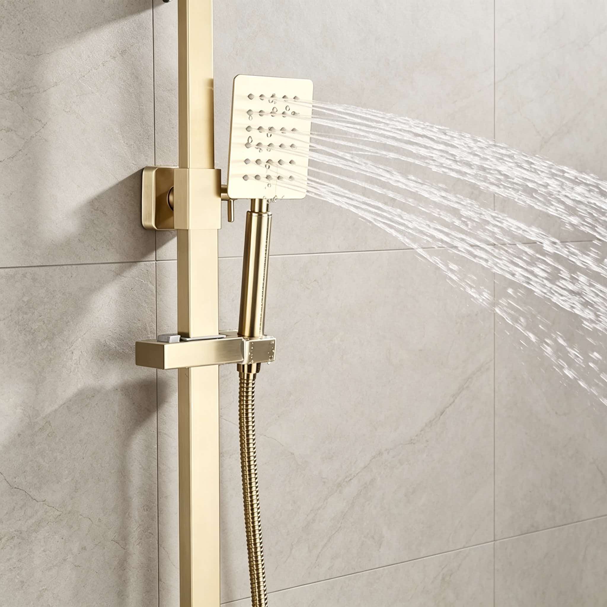طقم دش ذهبي من الفولاذ المقاوم - مراجعة Home Bathroom Faucets وسعره