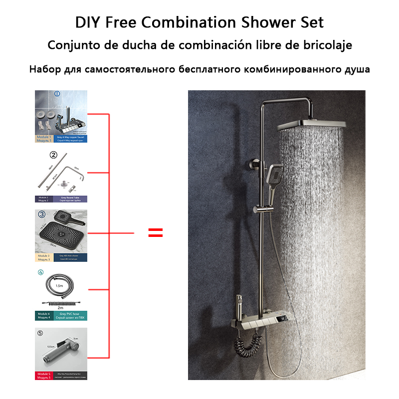 مفاتيح البيانو الحمام دش مجموع - مراجعة Home Bathroom Faucets وسعره