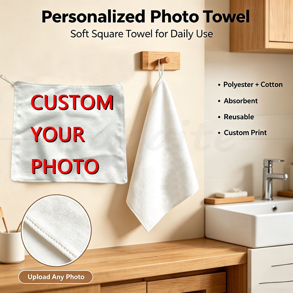 منشفة يد مربعة مخصصة للصور، من - مراجعة Home Bathroom Images وسعره